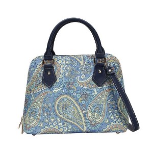 Signare USA Paisley Blue Convertible Top Handle Handbag - 1 of 4