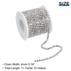Unique Bargains Bags Clothing Decoration Crystal Rhinestone Sew on Close Claw Chain Trim - 2 of 4