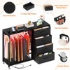 Aheaplus Dressers with Clothes Rack, Charging Station and Led Light, 4 Drawers Dresser for Bedroom - 3 of 4