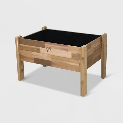 22 Elevated Rectangular Garden Bed Planter With Fitted Liner