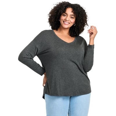 Avenue Women's Plus Size Taya Essential Top