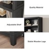 71" Tall 5-Tier Bookcase w/Adjustable Shelves, 31.5in Width Farmhouse Wooden Bookshelf for Living Room, Office, Library - 4 of 4