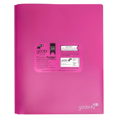 2 Pocket Plastic Folder with Prong Fasteners - Yoobi™