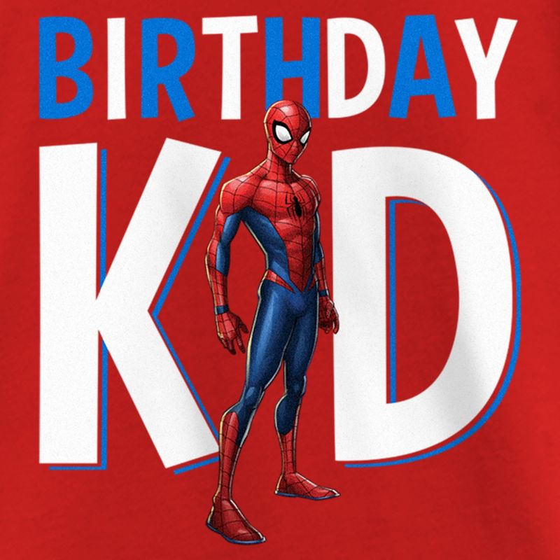 Girl's Spider-Man Birthday Kid Superhero T-Shirt, 2 of 6