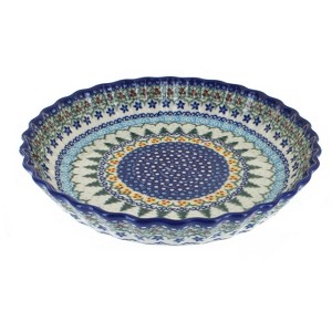 Blue Rose Polish Pottery 100 Vena Pie Plate - 1 of 1