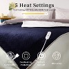 Heated Blanket, Flannel Electric Blanket, Soft Thick Heated Throw for Couch with 5 Heat Settings & 4H Auto Shut Off - 2 of 4