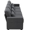 NicBex Modern 104" Linen Sectional Sofa Modular Straight Sofa Couch with Armrest Pockets for Living Room Apartment - 3 of 4
