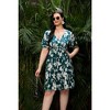 LXT-Plus Size Summer Dress Women's  A-Line Swing Floral Party Midi Dresses - 3 of 3