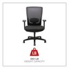 Alera Alera Envy Series Mesh High-Back Swivel/Tilt Chair, Supports Up to 250 lb, 16.88" to 21.5" Seat Height, Black - 4 of 4
