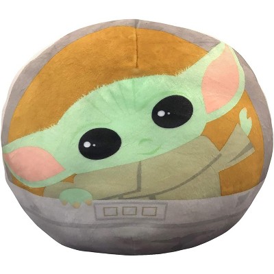 The Northwest Group, LLC Star Wars The Mandalorian The Child 11 Inch Round Cloud Plush Pillow