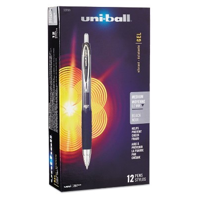 uni-ball Signo 207 Retractable Gel Pen Black Ink 0.7mm Dozen 33950