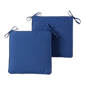 Kensington Garden 2pc 18" Square Outdoor Chair Pad - 1 of 4