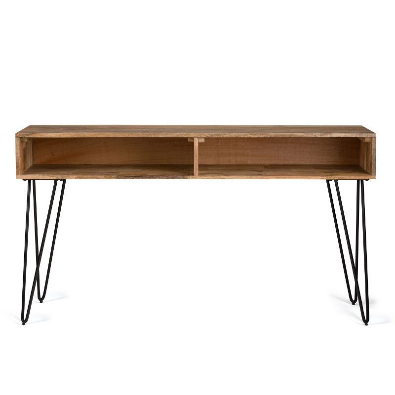 55&#34; Moreno Solid Mango Wood Console Sofa Table Natural - WyndenHall, 4 of 9
