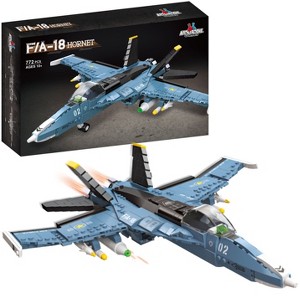 Apostrophe Games F/A-18 Hornet Fighter Jet Building Block Set - 772pcs - 1 of 4