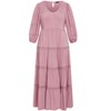 Women's Plus Size Arielle Lace Maxi Dress - amethyst | CITY CHIC - 4 of 4