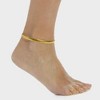 Pompeii3 Jean 8mm Anklet 18k Gold Plated 10" Length - 4 of 4