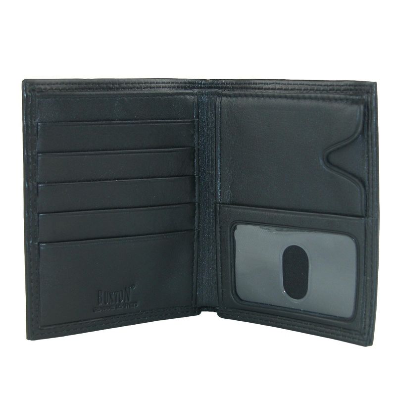 Buxton Men's Emblem Leather Credit Card Folio Pocket Secretary, 3 of 5