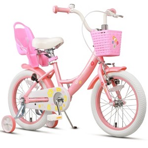 Itopfox Girls Princess Style Bike with Doll-Seat & Basket & Training Wheels for Kids Ages 2-13, Multiple Colors - 1 of 4
