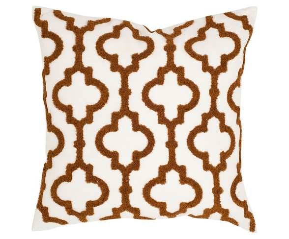 Brown Set Throw Pillow (18"x18") - Safavieh&#174;