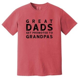 Simply Sage Market Men's Great Dads Get Promoted To Grandpas Short Sleeve Garment Dyed Tee - 1 of 1