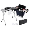 Byootique Manicure Table Nail Desk & Rolling Makeup Train Case Kit - 3 of 4