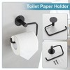 Itopfox 4 Piece Matte Black Bathroom Accessories Set Stainless Steel Hardware Kit Holds 33 lbs Rustproof Scratch Resistant Easy Install - 4 of 4
