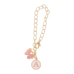 Unique Bargains Butterfly Heart Cup Chain Charm Water Cup Pendant 1 Pc - 1 of 4