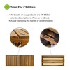 Acacia Wood Shoe Rack Bench, 3-Tier Shoe Storage Organizer, Strong 200 LBS Load Capacity For Entryway Front Door Bathroom Bedroom Living Room - 4 of 4