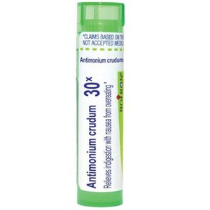 Antimonium Crudum 30X by Boiron Homeopathic Single Medicine For Digestive  -  80 Pellet - 1 of 4