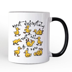 Funny Ducks Not All in a Row Sarcastic Mug, Mental Health Motivational Gift| OrnamentallyYou - 1 of 4