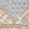 Washable Modern Striped Area Rug with Non-Slip Backing, Stain Resistant, Low Pile Soft Touch Carpet, Folding Floor Cover for Bedroom and Apartment. - 4 of 4