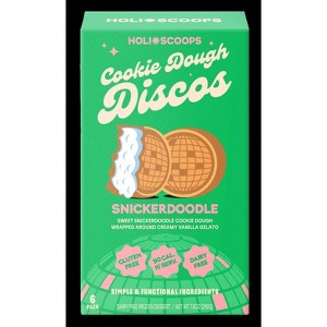 Holi Scoops Vanilla Snickerdoodle Cookie Dough Discos Dairy-Free Ice Cream - 7.5oz - 1 of 3