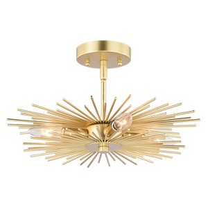 VAXCEL Nikko Mid-Century Modern Semi Flush Mount Ceiling Light - 1 of 4