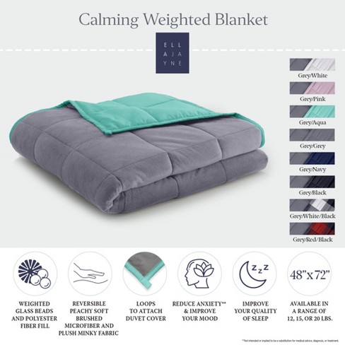 48x72 Temperature Balancing Weighted Blanket Gray - Tranquility : Target