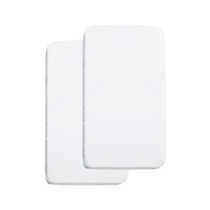 BreathableBaby All-in-One Fitted Sheet & Waterproof Cover, For 36" x 18" Cradle Mattres-Pack), White - 1 of 4