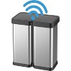 16 Gallon Motion Sensor Trash Can, Touchless Stainless Steel Kitchen Trash Can, Smart Automatic Double Waste Bin for Bathroom, Office, Bedroom - 4 of 4