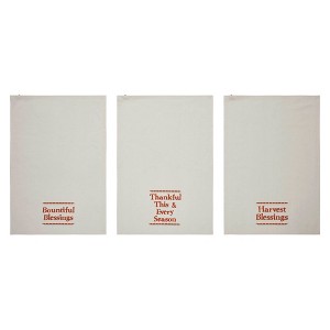 Harvest Blessings Tea Towel Set of 3 19x28 VHC Brand - 1 of 4