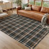 Indoor Modern Geometric Checkered Non Slip Area Rugs, Low Pile Non Slip Floor Carpet for Home Office - 2 of 4