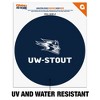University of Wisconsin  Stout Primary Logo Automotive Car Window Locker Circle Bumper Sticker - 2 of 4
