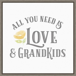 Amanti Art Grandparent Life I All You Need 3 by Tara Reed Canvas Wall Art Print Framed 22 x 22-in. - 1 of 4