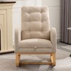 NicBex Accent Chair Rocking Chair with Footrest Chaise Lounge Chair Indoor with High Back Glider Rocking Chair for Bedroom, Living Room - 3 of 4