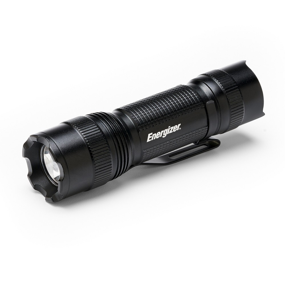 Energizer TAC 300 LED Tactical Metal Flashlight: Impact & Water-Resistant, Aluminum, Includes Battery, 300 Lumens, Strobe Mode