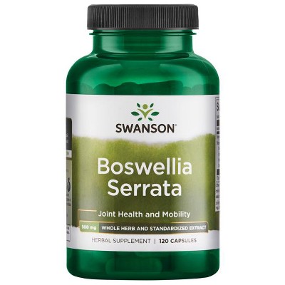 Swanson Boswellia Serrata - Whole Herb and Standardized Extract 120 Capsules