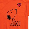 Men's - Peanuts - Snoopy with Red Heart Short Sleeve Graphic T-Shirt - 2 of 4