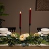 Northlight LED Flickering Flameless Taper Honeycomb Christmas Candles - 9.5" - Red - Set of 2 - 2 of 4