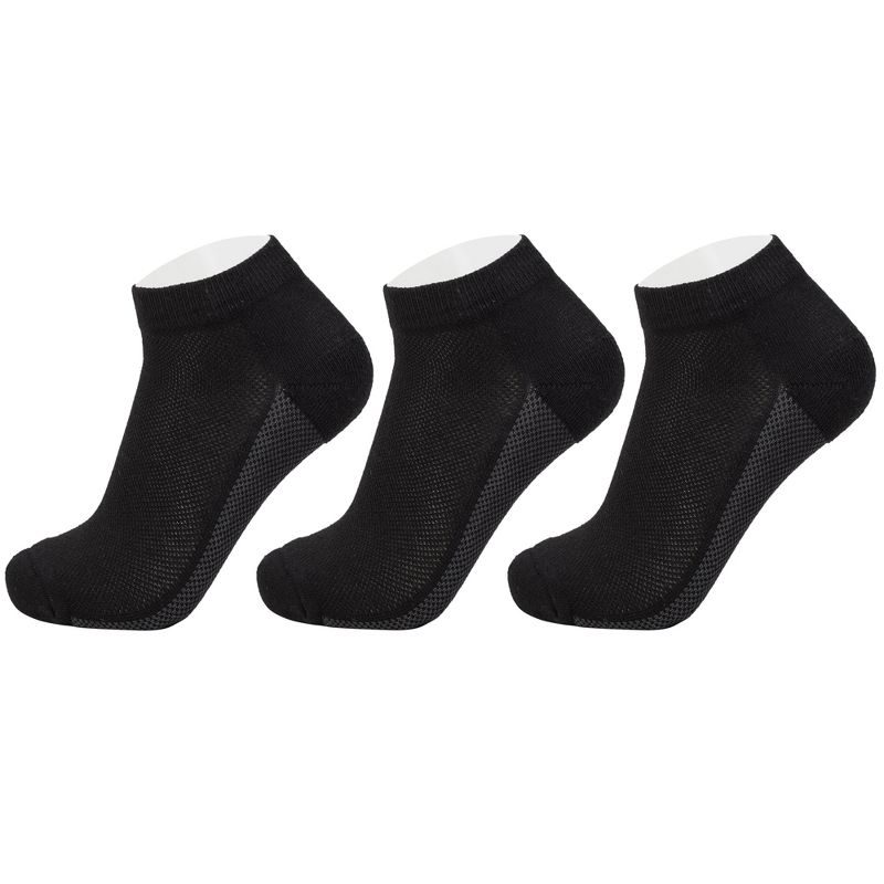 Alpine Swiss Mens Athletic Performance Low Cut Ankle Socks Breathable Cotton Multipack Socks, 1 of 3