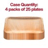 Smarty Had A Party 6" Palm Leaf Eco Friendly Disposable Salad Plates - 100 pcs - 4 of 4