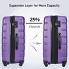 Lyngins 3-Piece Hardside Luggage Set – 20" Carry on Luggage,24" & 28" Expandable Spinner Suitcases with TSA Lock, ABS Lightweight Build, 360° Wheels - 2 of 4
