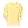 Embroidered Thanksgiving Icons - Women's Garment Dyed Graphic Sweatshirt - 2 of 4