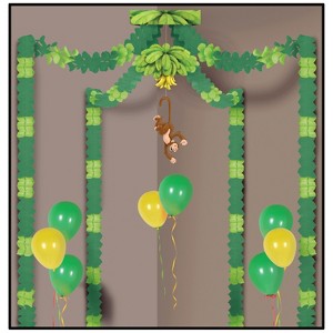 Beistle Jungle Monkey Party Canopy, (1/Pkg) Multicolored - 1 of 2